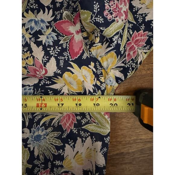 Talbots Lush Garden Button Up Bloomcore Coastal Grandma Office Top Blouse Size M - Picture 5 of 8